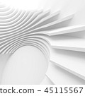 White Architecture Circular Background 45115567