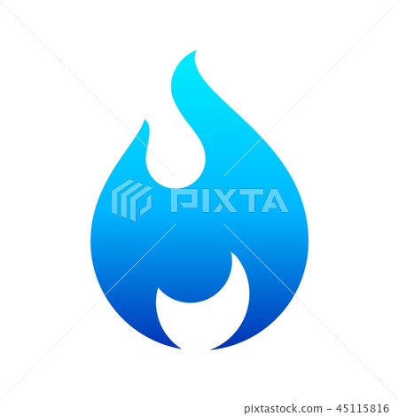Fire flames, new blue icon for you 45115816
