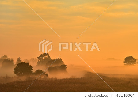 Asaken朦朧的Watarose水上公園和Mt. Tsukuba Asaken朦朧的Watarose水上公園和Mt. Tsukuba 45116004