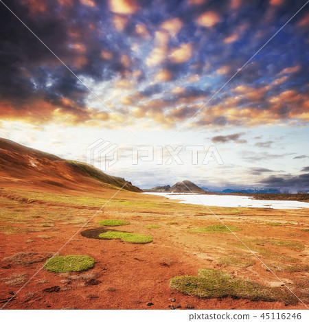 The picturesque landscapes of forests and mountains Iceland The picturesque landscapes of forests and mountains Iceland 45116246