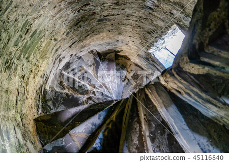 Stairs at Dolbadarn Castle at Llanberis in Snowdonia National Park in Wales Stairs at Dolbadarn Castle at Llanberis in Snowdonia National Park in Wales 45116840