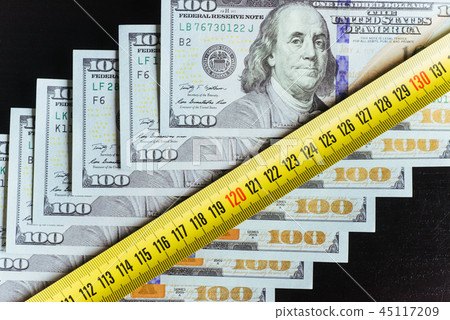 American Dollars. One Hundred Dollar Banknotes, 100 American Dollars. One Hundred Dollar Banknotes, 100 45117209
