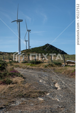 Wind farm, Galicia, Spain 45117312