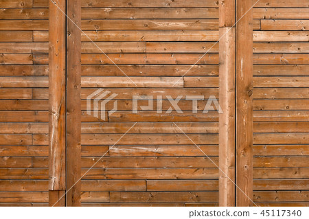 Wooden texture background Wall of blockhouse Rustic fond Wooden texture background Wall of blockhouse Rustic fond 45117340