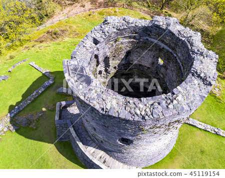 Aerial of Dolbadarn Castle at Llanberis in Snowdonia National Park in Wales Aerial of Dolbadarn Castle at Llanberis in Snowdonia National Park in Wales 45119154