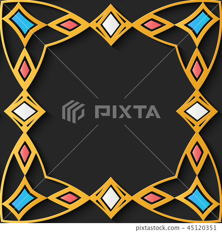 Seamless relief sculpture decoration retro pattern Seamless relief sculpture decoration retro pattern 45120351