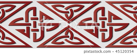 Seamless relief sculpture decoration retro pattern Seamless relief sculpture decoration retro pattern 45120354