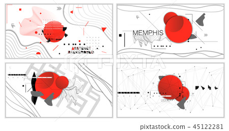 New banner templates in memphis style New banner templates in memphis style 45122281