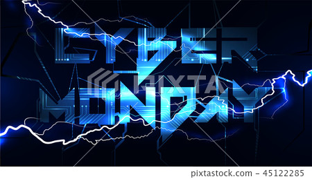 Cyber Monday Sale Banner 45122285