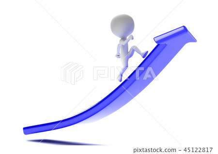 A person running uphill 45122817