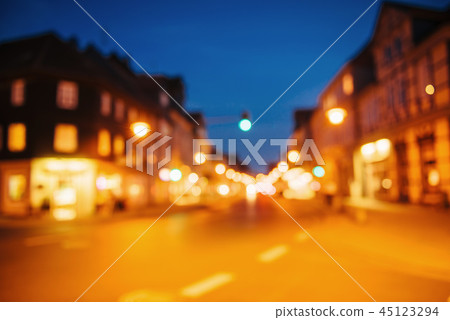 Bokeh blur the old city in Europe in beautiful golden Bokeh blur the old city in Europe in beautiful golden 45123294