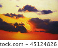 日落天空風景繪畫 45124826