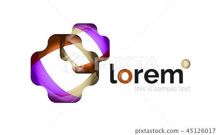 Abstract geometric business icon 45126017