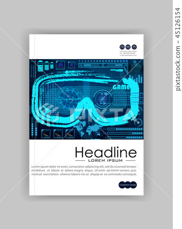 Technology Concept With Hud, Gui Banner Design  45126154