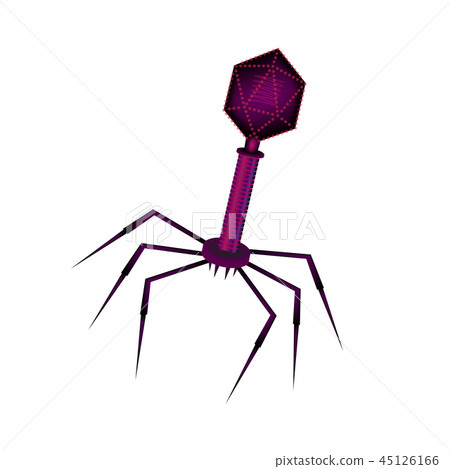Bacteriophage cell culture background in velvet   45126166
