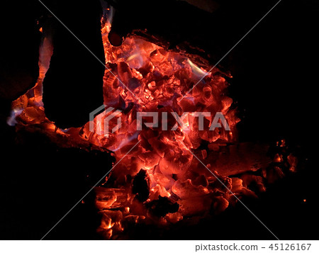 野火,農村冬季圖像 野火,農村冬季圖像 45126167