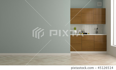 Interior modern design room 3D illustration Interior modern design room 3D illustration 45126514