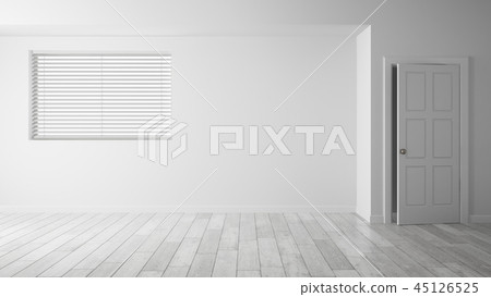 Interior empty room 3D rendering Interior empty room 3D rendering 45126525