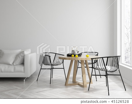 Interior modern design room 3D illustration Interior modern design room 3D illustration 45126528