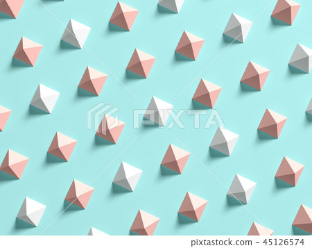 Punchy pastels abstract background 3D illustration 45126574
