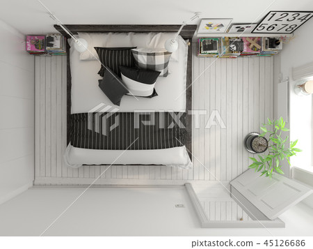 3d top view interior