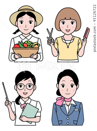 Female occupation set B 45126722