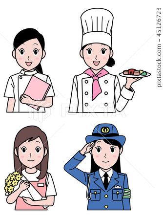 Women occupation set A 45126723