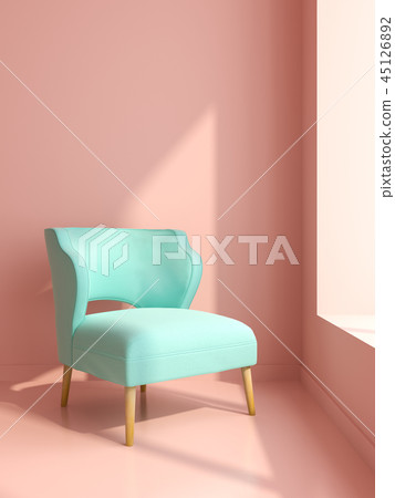 Part of modern interior design 3D rendering Part of modern interior design 3D rendering 45126892