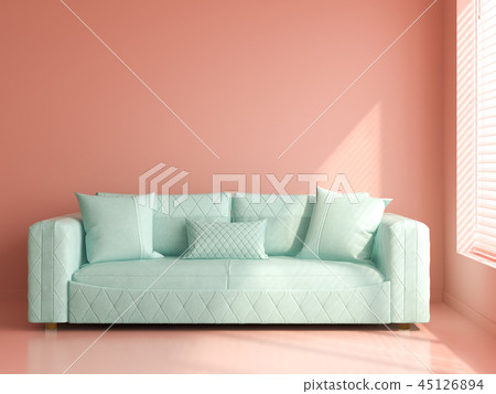 Part of modern interior design 3D rendering Part of modern interior design 3D rendering 45126894