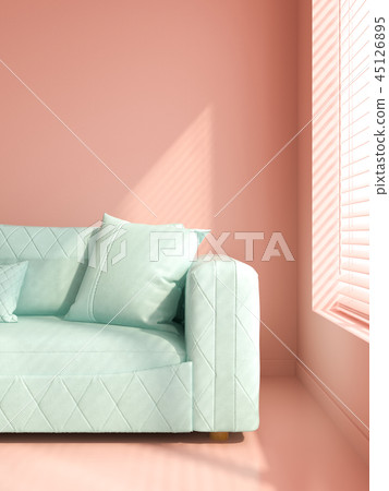 Part of modern interior design 3D rendering Part of modern interior design 3D rendering 45126895