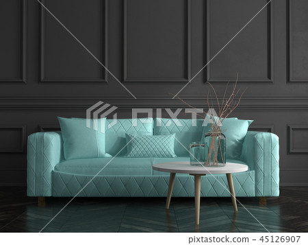 Part of modern interior design 3D rendering Part of modern interior design 3D rendering 45126907