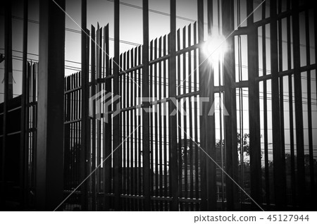 Awesome composition of steel in close up pattern Awesome composition of steel in close up pattern 45127944