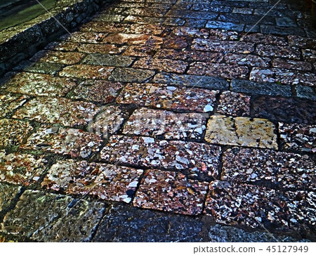 Awesome close up granite stone for vintage pathway Awesome close up granite stone for vintage pathway 45127949