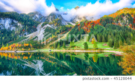 Beautiful view of idyllic colorful autumn scenery Beautiful view of idyllic colorful autumn scenery 45128044