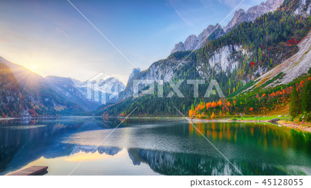 Beautiful view of idyllic colorful autumn scenery Beautiful view of idyllic colorful autumn scenery 45128055