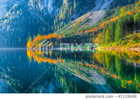 Beautiful view of idyllic colorful autumn scenery Beautiful view of idyllic colorful autumn scenery 45128698