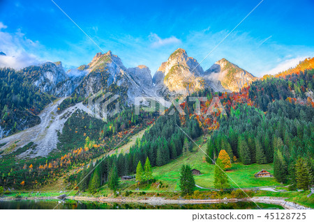 Beautiful view of idyllic colorful autumn scenery Beautiful view of idyllic colorful autumn scenery 45128725