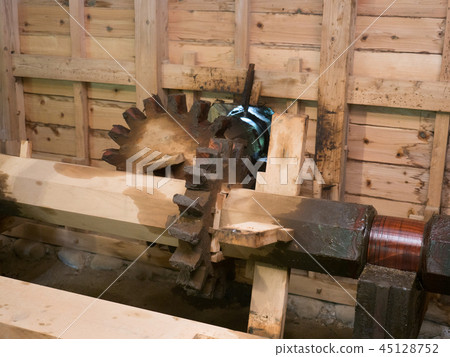 Inside the water mill 45128752