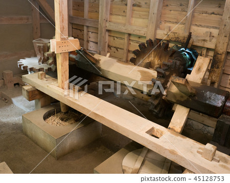 Inside the water mill 45128753