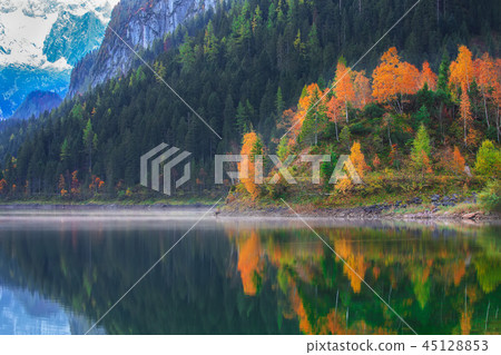 Beautiful view of idyllic colorful autumn scenery 45128853