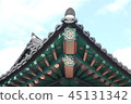 Roof Eave of a Traditional Korean House 45131342