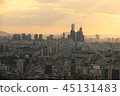 Sunset View of Seoul’s Skyline in South Korea 45131483