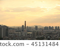 Sunset View of Seoul’s Skyline in South Korea 45131484