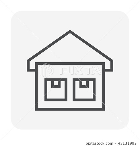warehouse icon black warehouse icon black 45131992