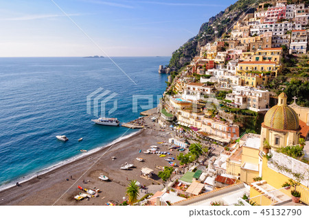 Positano Beach in autumn 45132790