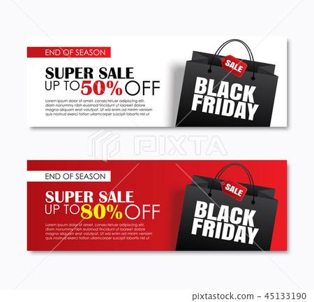 Black friday sale shopping bag web banner design Black friday sale shopping bag web banner design 45133190