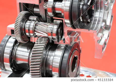 cross section of worm gear pump ; cross section of worm gear pump ; 45133384