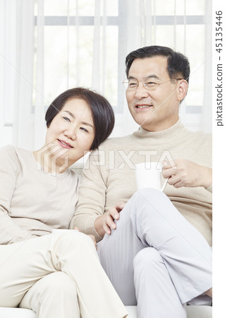 Coffee, living room, couple 45135446