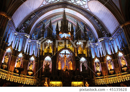 Notre Dame Cathedral Montreal Canada Notre Dame Cathedral Montreal Canada 45135628