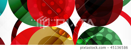 Circle composition abstract background 45136586